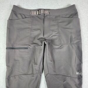 REI Co-Op Activator V2 Soft Shell Pants Mens 40x32 Gray Hike Semi Fitted Pockets